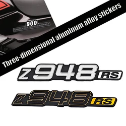 Motorcycle Accessories Waterproof Aluminum Alloy 3D Vehicle Logo Stickers Vintage Logo For kawasaki Z900RS Z948RS Z900