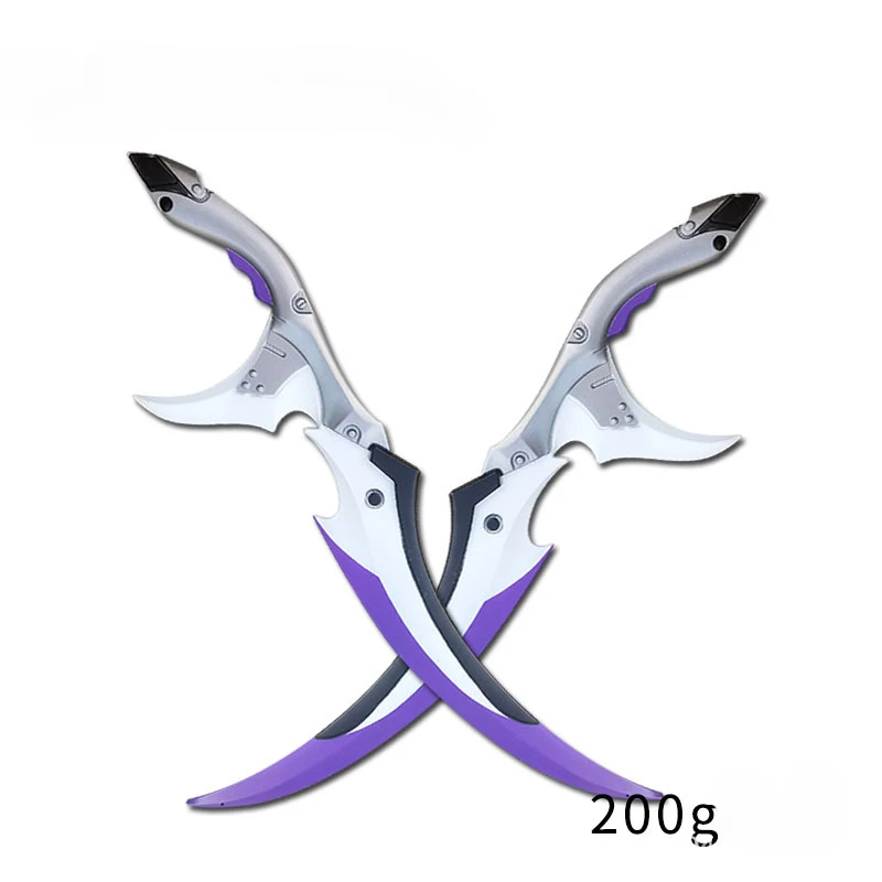 Épée de nivellement Solo 46cm/18,11 pouces, couteau jouet en PU pour garçons, armes en caoutchouc souple sûr, Double épées non coupées, ornement de bureau, cadeaux