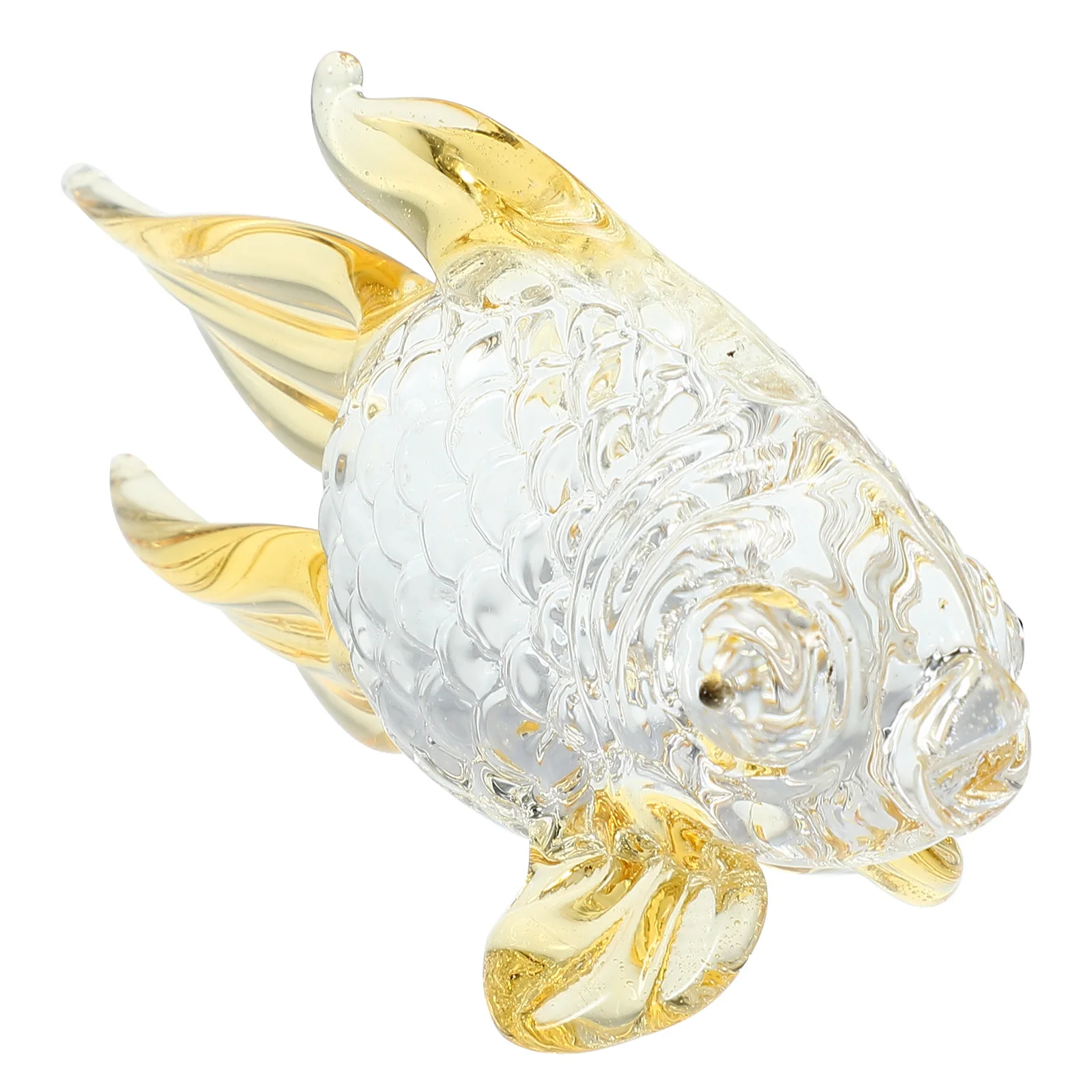 

1Pcs Glass Art Fish Decoration Artistic Texture Desktop Ornament Home Office Aquarium Decoration Gift Glass Fish Figurines