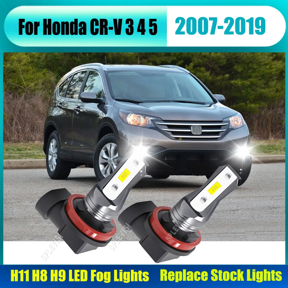 

12v Car LED Foglights- Waterproof, Shockproof & Vibration Resistant For Honda CR-V 3 4 5 2007 2008 2009 2010 2011 2012 2013-2019
