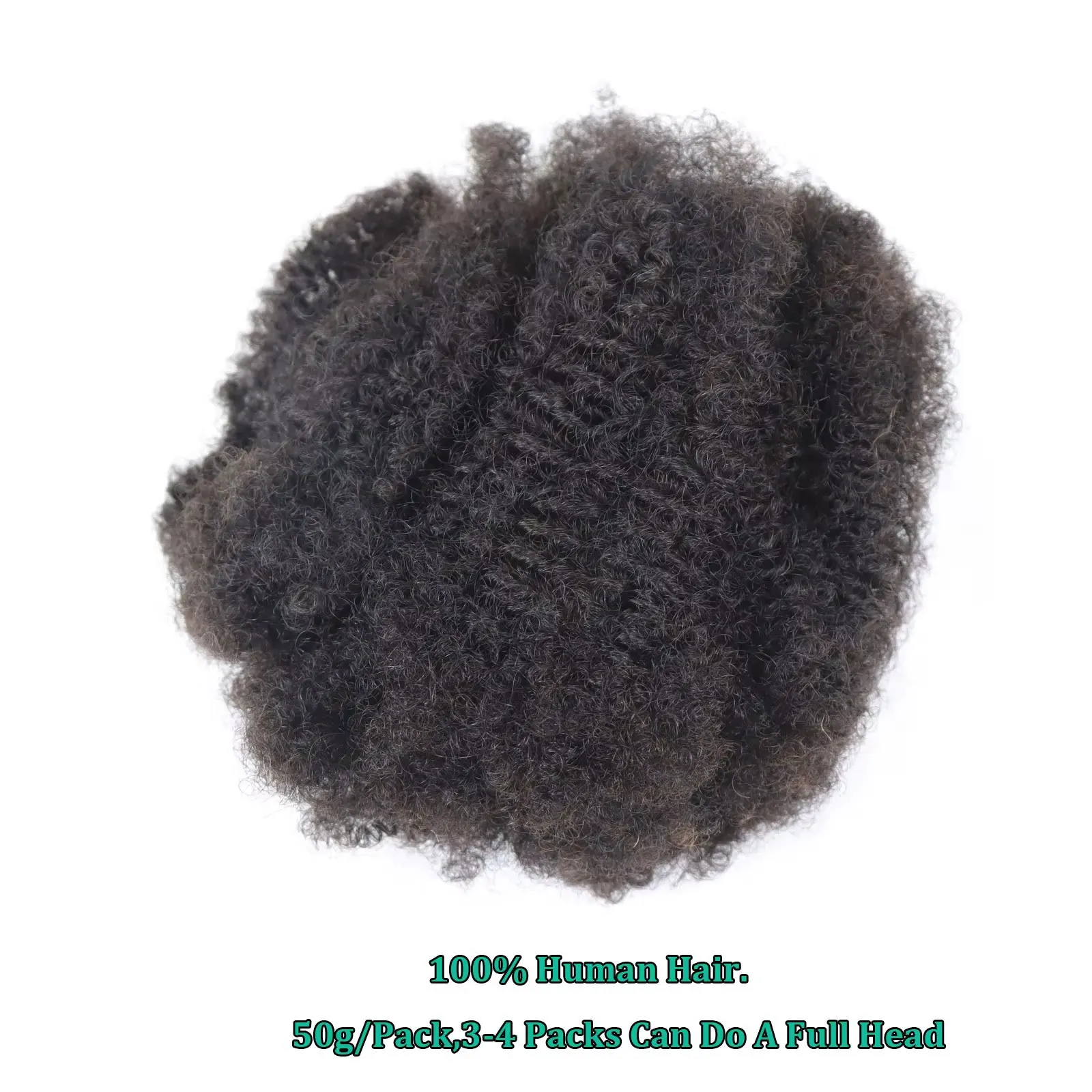 50 gr/paket Afro Verworrene Lockige Menschliches Haar Zum Flechten Häkeln Haar Remy Brasilianische Haar Extensions Schlösser Für Zöpfe Kein Schuss