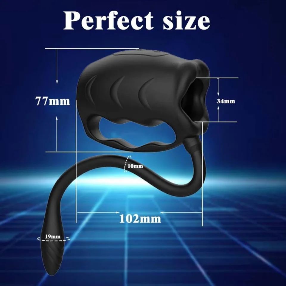 Masseur de Prostate vibrant manchon de pénis anneau de coq prolongateur de pénis vibrateur Stimulation jouet sexuel adulte pour hommes retarder l'éjaculation