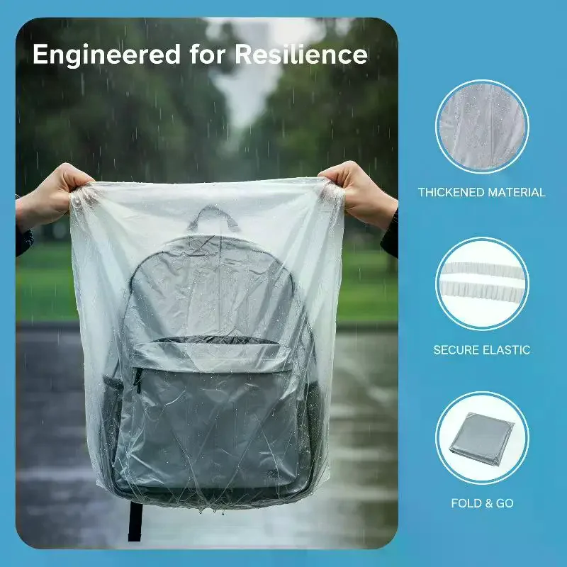 Disposable Backpack Rain Cover - Cycling Commute Rain recension och pris