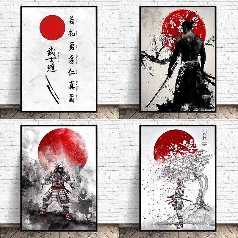 Japanese Samurai 5D Diamond Painting Armor Character Full Diamond Embroidery Mosaic Cross Stitch Set Wall Art Home Decor Gifts