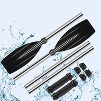 Aluminum Alloy Kayak Paddles Anti-twist Design Thicken Canoe Oars Lightweight Detachable Fishing Boat Pulp Boating Accessories