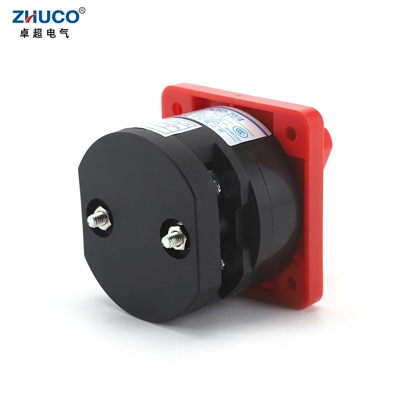 ZHUCO HZ5D-20/4 L01 20A  4kW 2 Position 1 Phase 4 Screw Rotary Cam Transfer Double Poles Combination Switch For Electrical Using