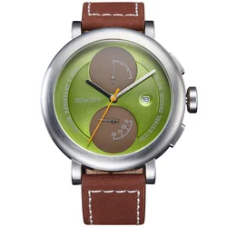 Unique Men Watches 2024 Top Brand Luxury Waterproof Clock Male Casual Quartz Sports Watch Relogio Green Dial Wristwatches