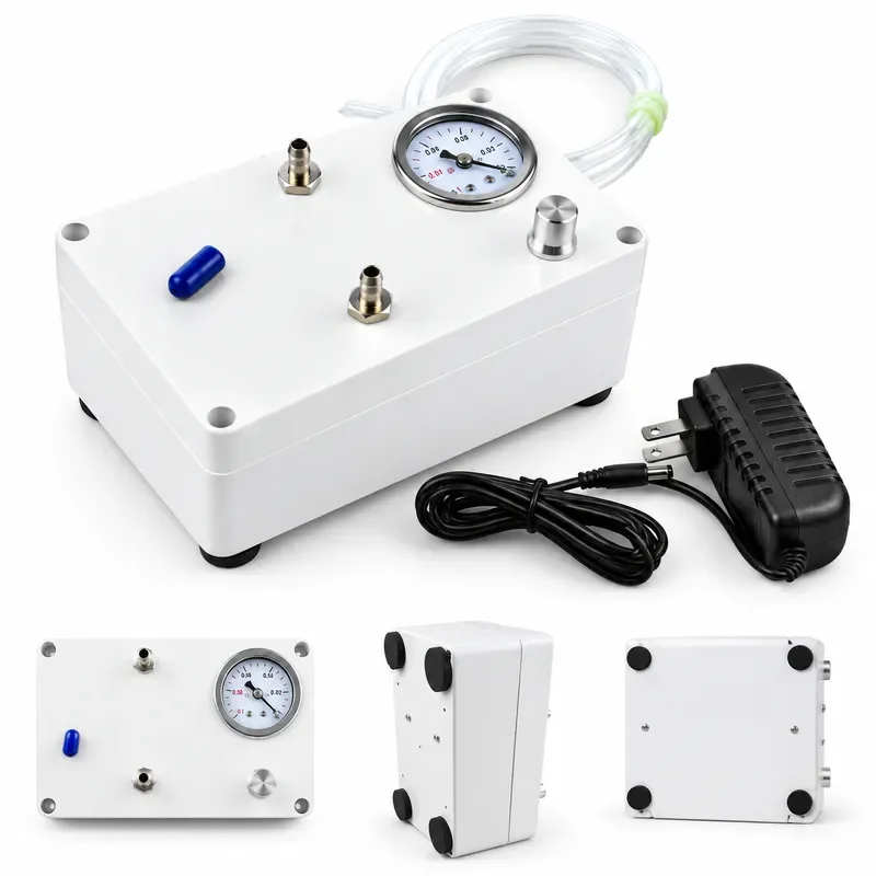 Electric Vacuum Pump Lab Use Pressure Gauge Liquid Extraction Gas Sampling Defoaming Negative Positive Pressure