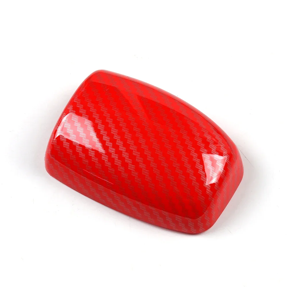 1 piece BLACK/RED Carbon Fiber Gear Shift Knob Cover Sticker for GAC Trumpchi GS8 2017-2019 Accessories