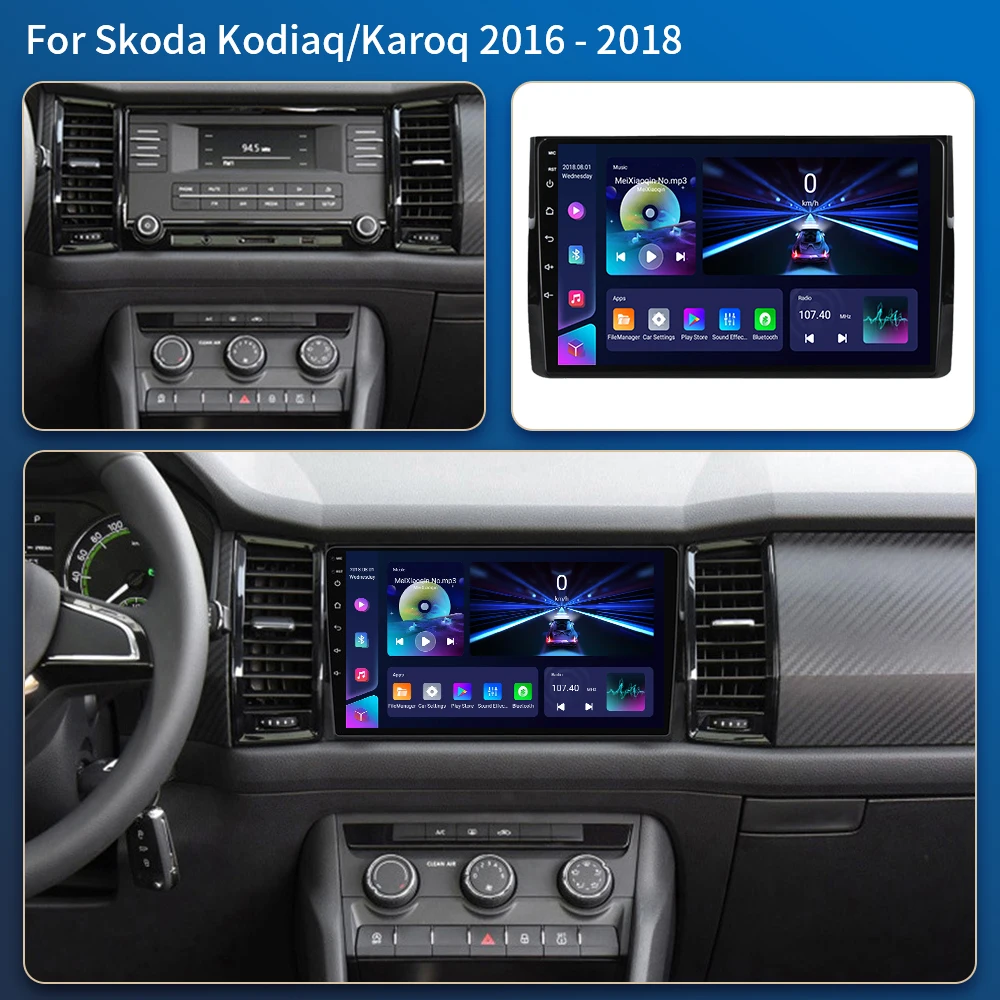 Android 16 Multimedia Auto RadioFür Skoda Kodiaq 2016-2018 Carplay 4G Wifi GPS RDS DVD autoradio stereo DSP