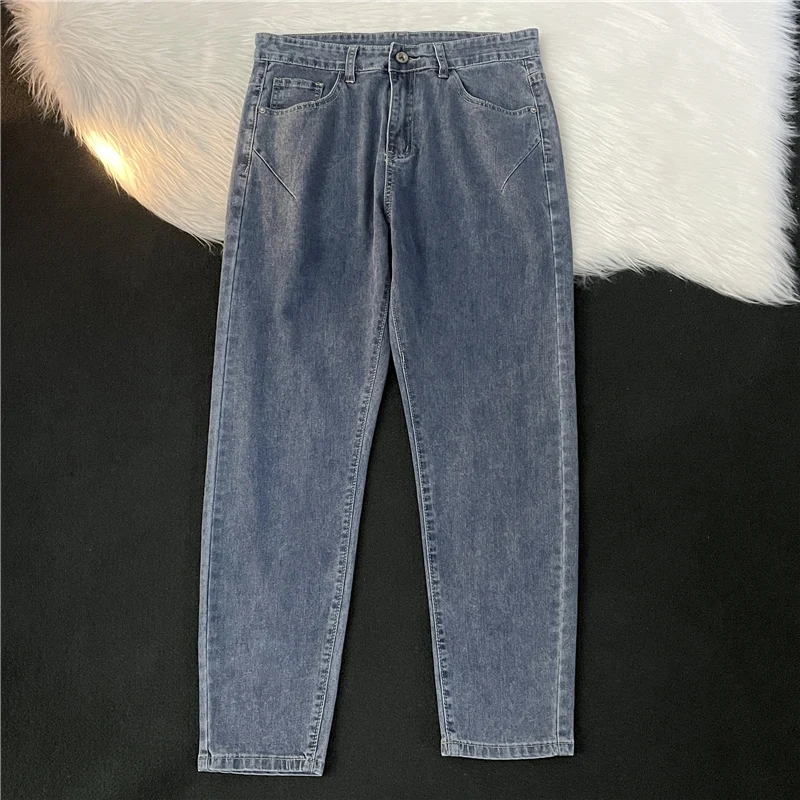 

Classic Men's Casual Pants 2023 New Fashion Loose Straight Trousers Male Brand Clothing Solid Color Pants Men Jeans Denim B87