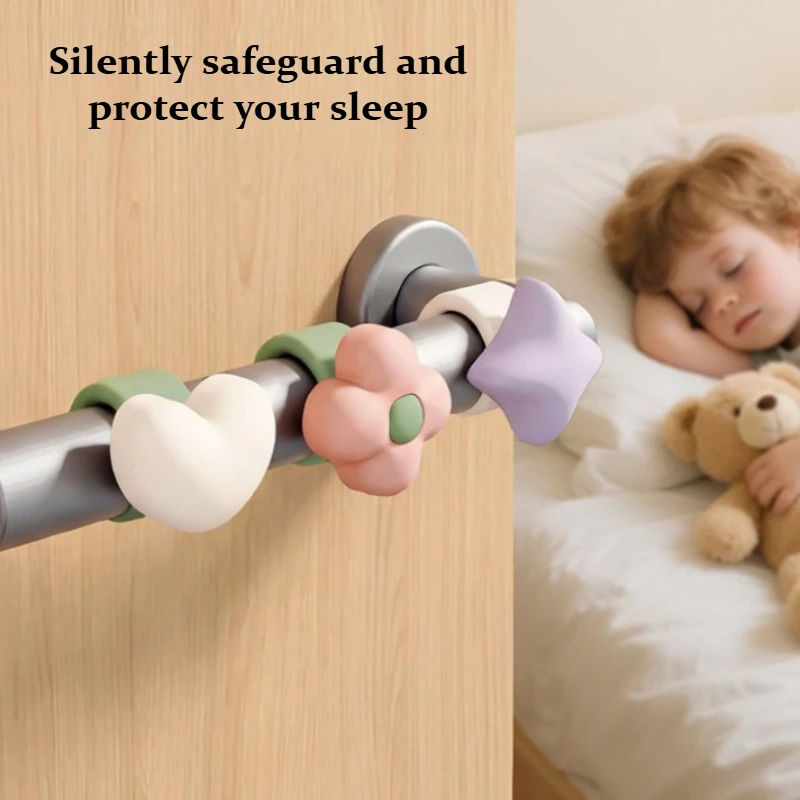 1Pc Cartoon Silicone Door Knob Anti-Collision Pad Door Handle Wall Protector Soft Safety Bumper Cushion for Home Bedroom