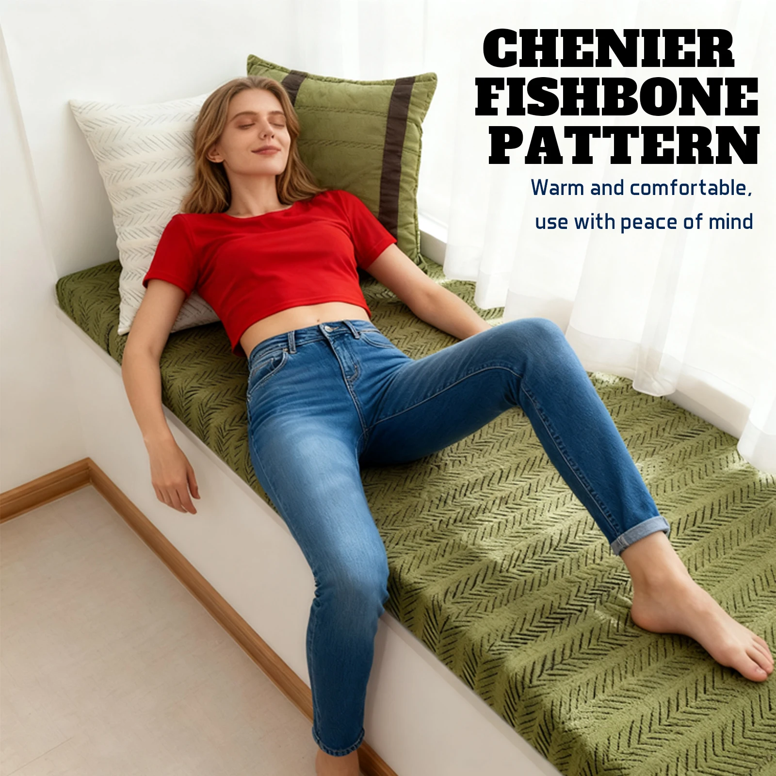 Custom Garden Bench Cushion Seat Cushions High Resilience Foam Window Seat Cushion Garden Patio Bench Cushions Long Chair Pad