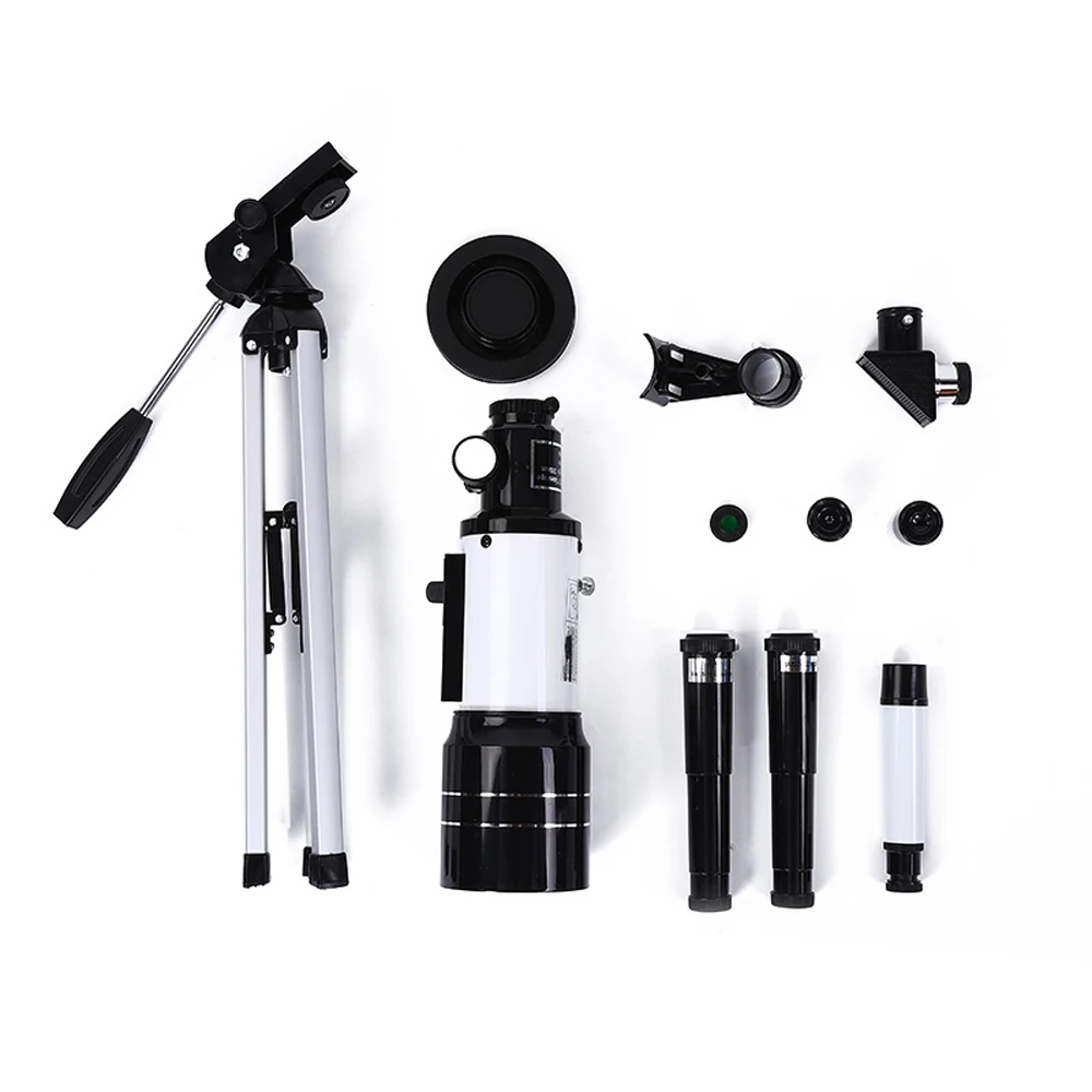 Outdoor Telescope High Clear Astronomical Refracting Telescope Stargazing Telescope Compact Tripod Watching Monocular