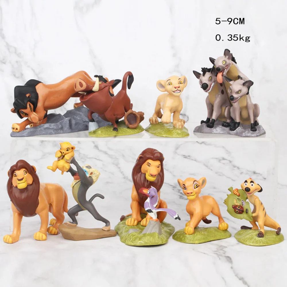 

9Pcs/Set The Lion Guard Anime Action Figure Toys GK Bunga Beshte Fuli Ono The Lion Nala Timon Pumbaa Sarabi Sarafina PVC Model