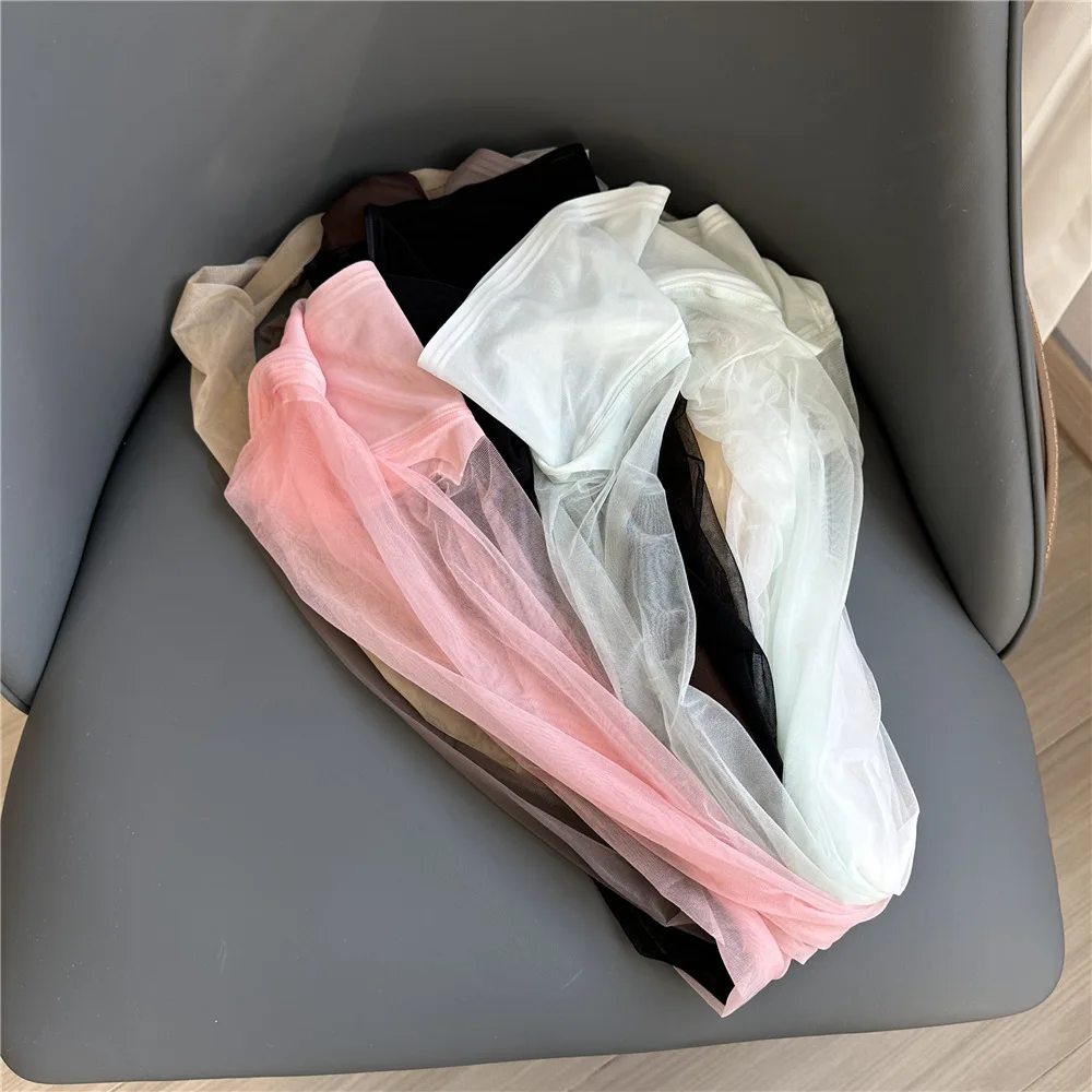Boutique Premium Beautifying Low Waist Women Summer Ultra Thin Pantyhose Mint Green Silk White Matte Luxury Seamless Tights