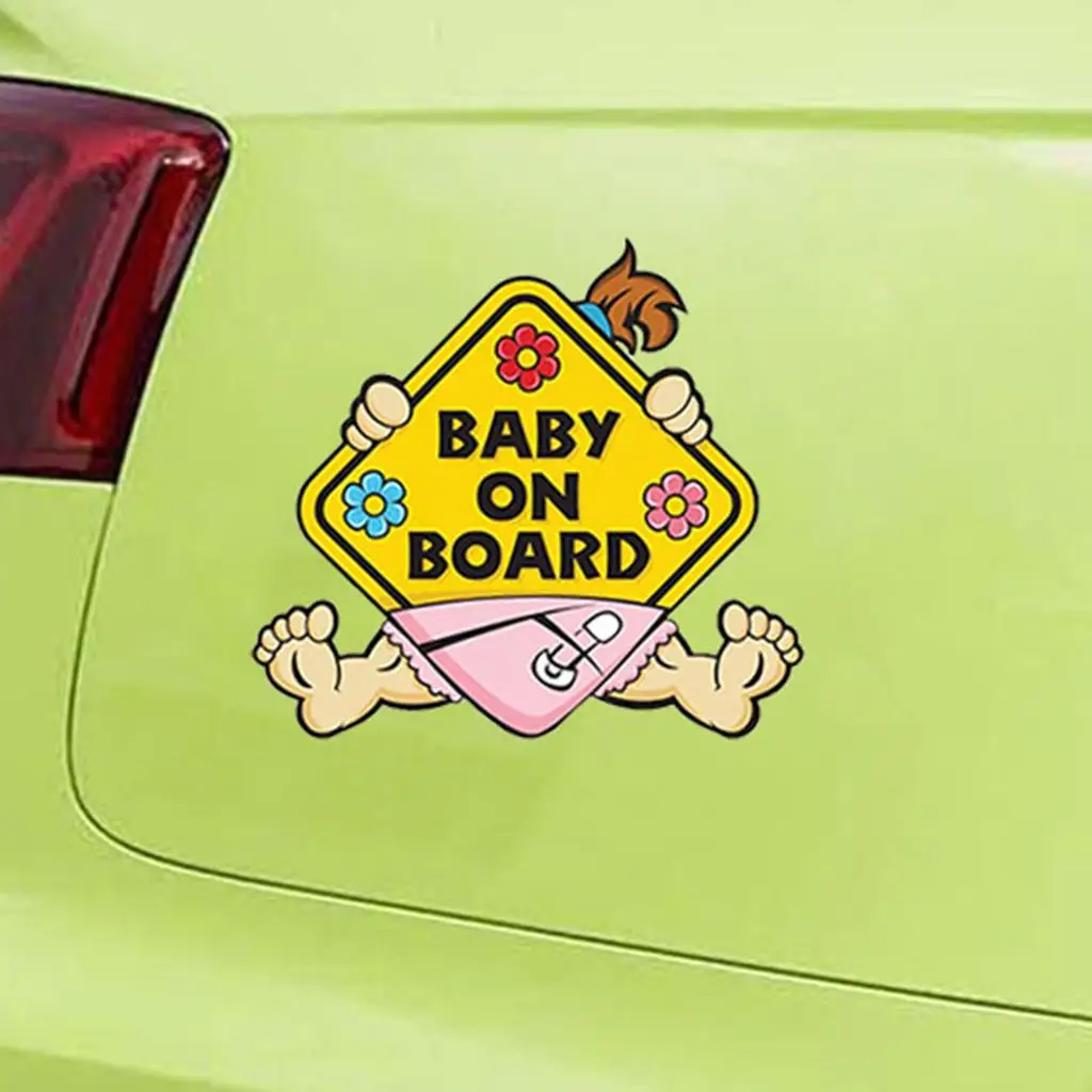 3-6pack Baby on Board Warning Sign Car Decal Vinyl Warning Sticker