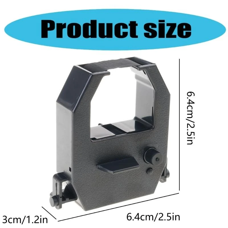 Ink Ribbon Cartridge for Time Recorder / Time Clock Ribbon Black For Amano EX3000 EX5000 EX6000 EX6200 EX9200