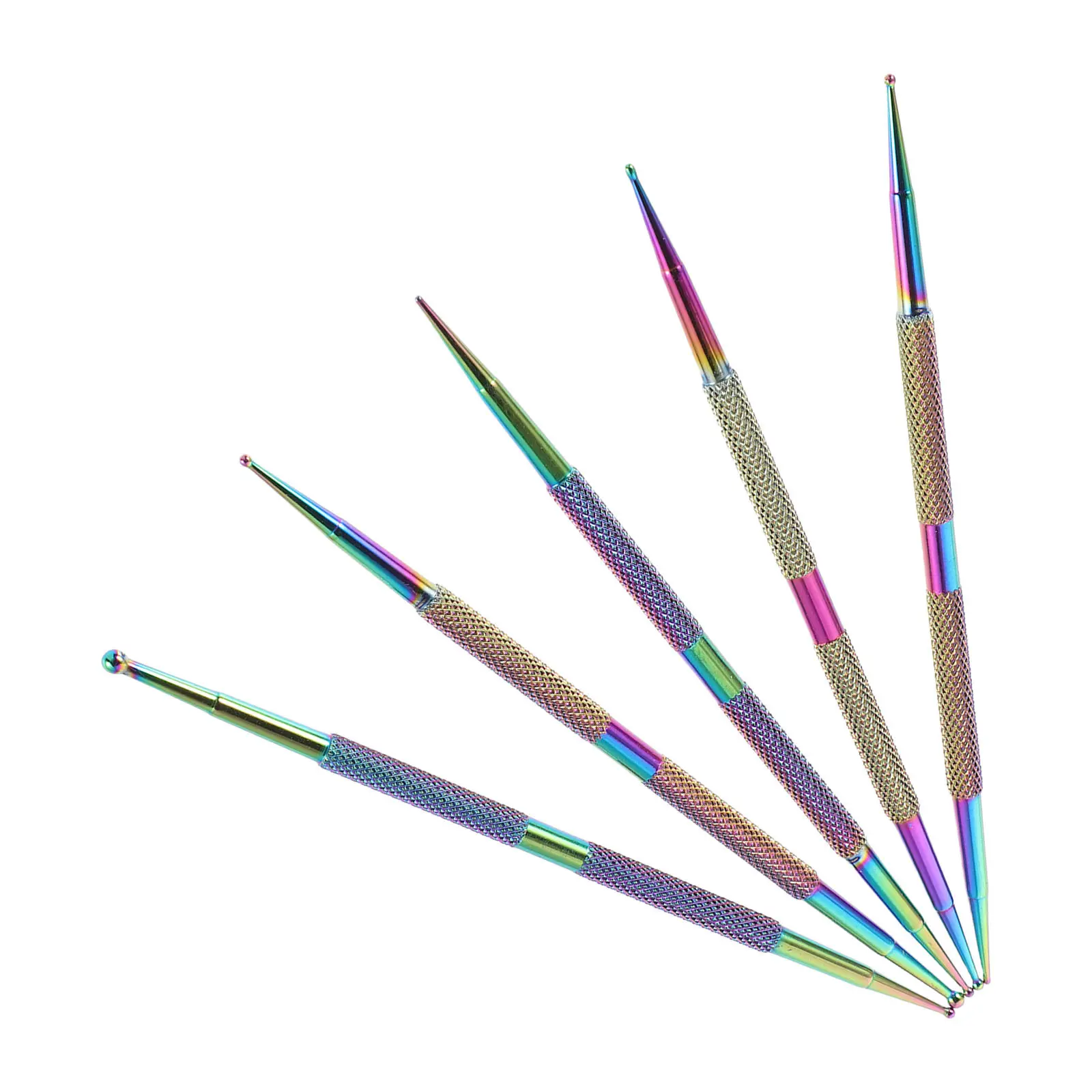 

Набор из 5 двусторонних ручек для дизайна ногтей, инструменты для маникюра, тиснения и стемпинга, аксессуары для создания узоров на ногтях