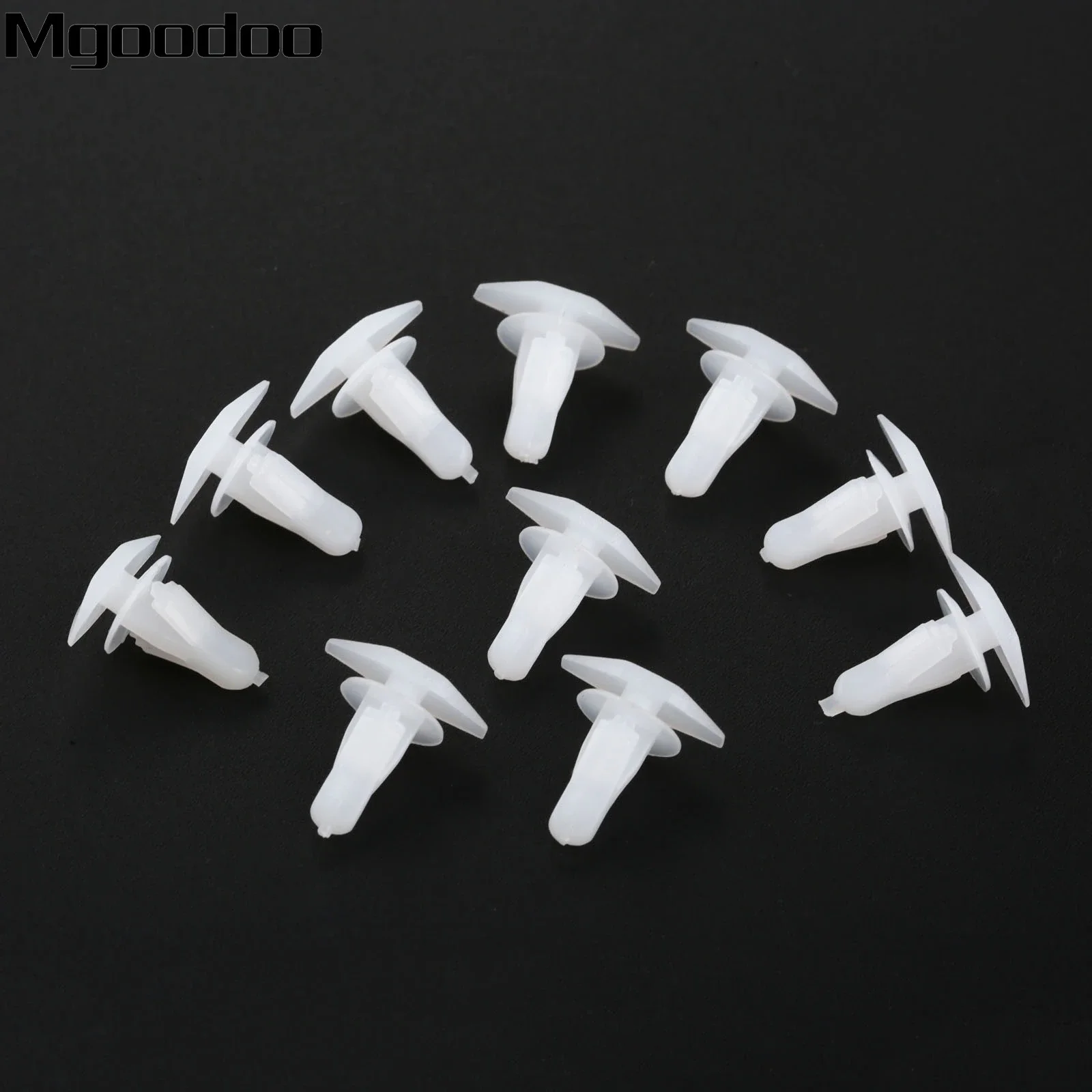 

10pcs White Rubber Weatherstrip Door And Boot Seal Clips 91530-SP1-003 Fits 6mm Hole For Honda Accord Civic CRV Acura 3.5RL