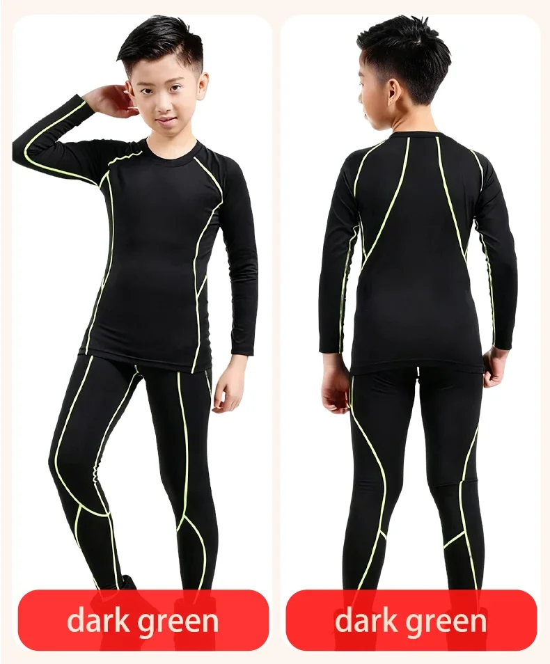 مجموعة رياضية للأطفال لخريف وشتاء 2025 متعددة الاستخدامات، دفء مزدوج، لا خوف من الجليد والثلج، جري مريح #1