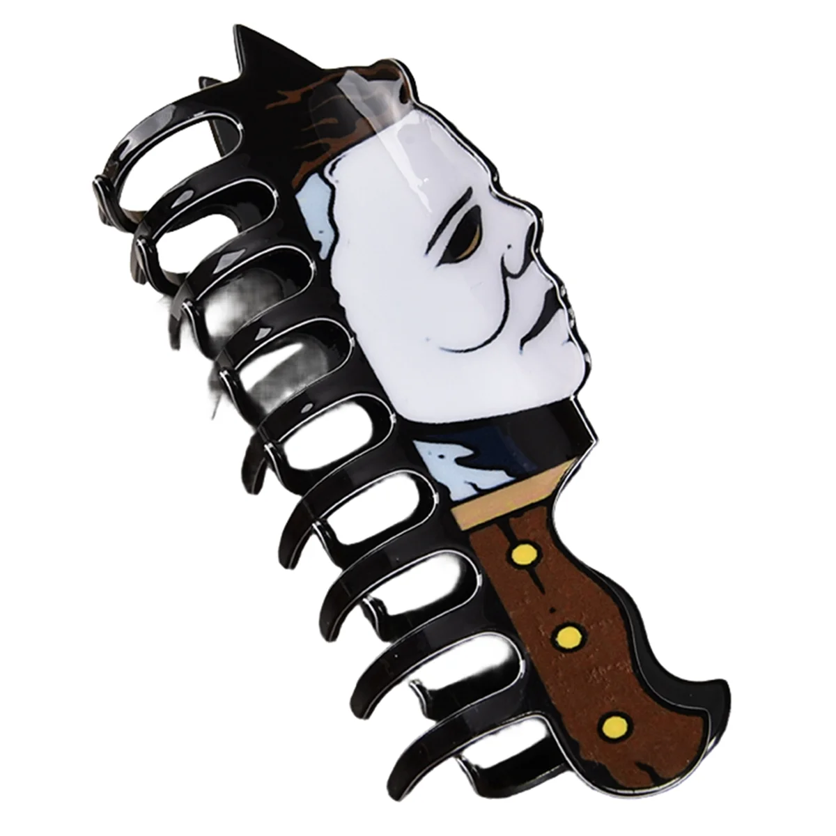 AT42 nouvelle série protagoniste de film d'horreur pince à cheveux en acrylique pinces à cheveux grande taille pince à cheveux accessoires pour femme D