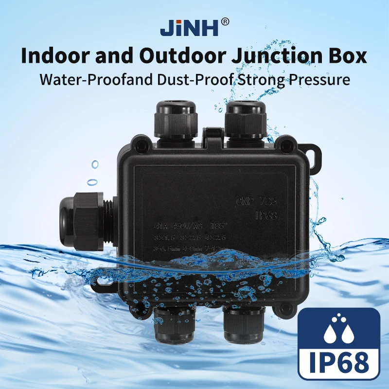 JINH IP68 CNP723 5 Way Indoor and Outdoor Waterproof Electrical Cable Electronic Wire Connectors External Electrical Junction B