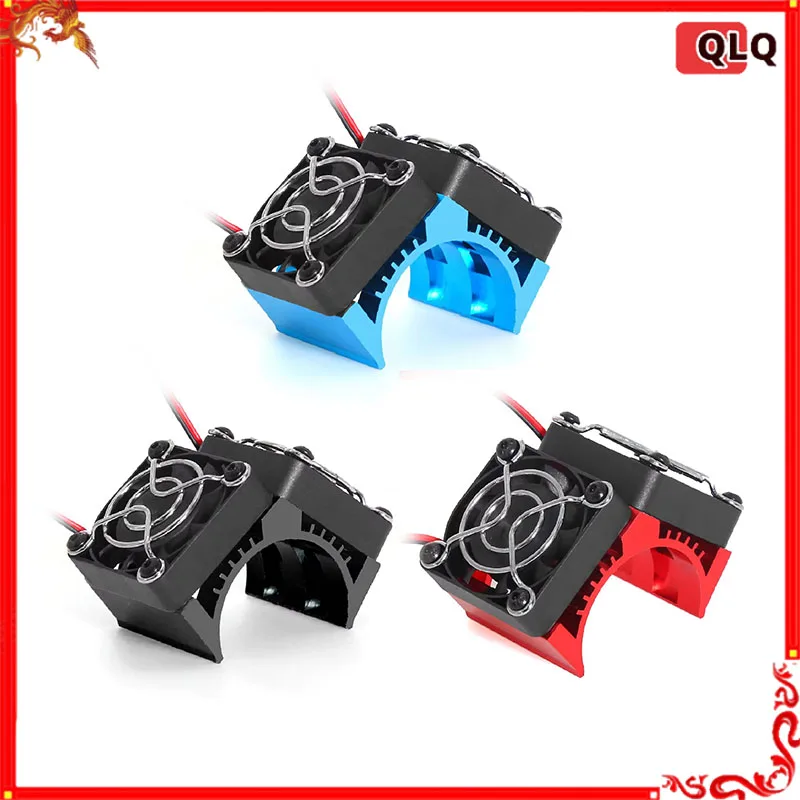 RED SPIDER Motor Heatsink Dual  Fan 40-42mm Compatible with 1/7 1/8 Arrma Traxxas RC Car Fit 4068 4074 4082 4268 4274 Motors