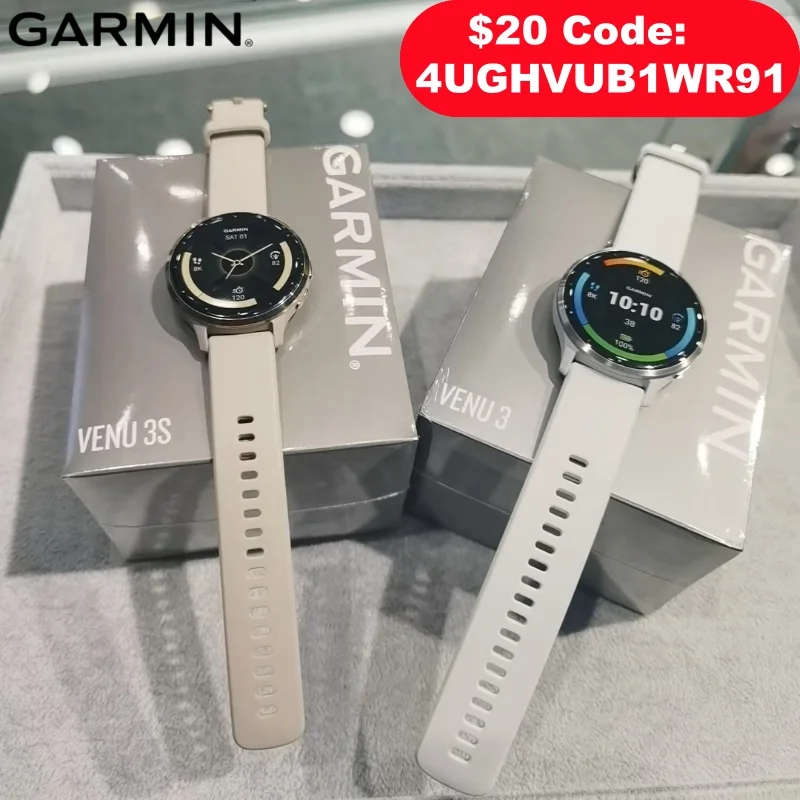100% العلامة التجارية الجديدة Garmin Venu 3/Venu 3S Smartwatch AMOLED شاشة تعمل باللمس مدرب النوم وظيفة الصوت المتقدمة للصحة واللياقة البدنية