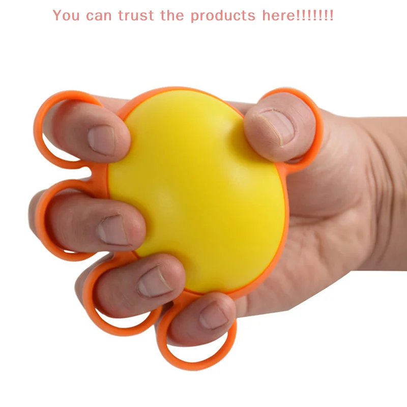 

1Pc Five finger grip ball rehabilitation training and exercise equipment, wrist and finger strength divided into finger grip rin