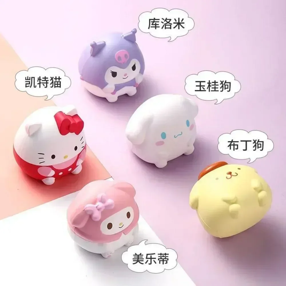 Sanrio Kawaii Melody Dekompression Kuromi Cinnamoroll Stress Relief Squishy Anime Cartoon Kinder Hand Prise Spielzeug Heilung Geschenk