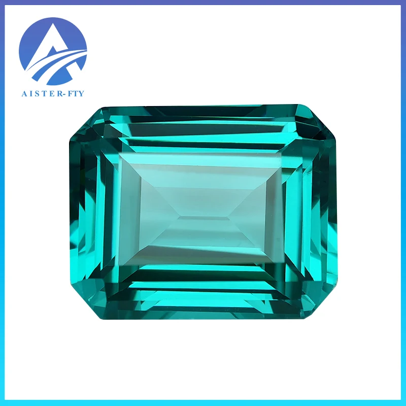 

New Paraiba Yttrium Aluminium Garnet (YAG) Loose Gemstones – Lab Diamonds Emerald Cut Stones for Jewelry Design