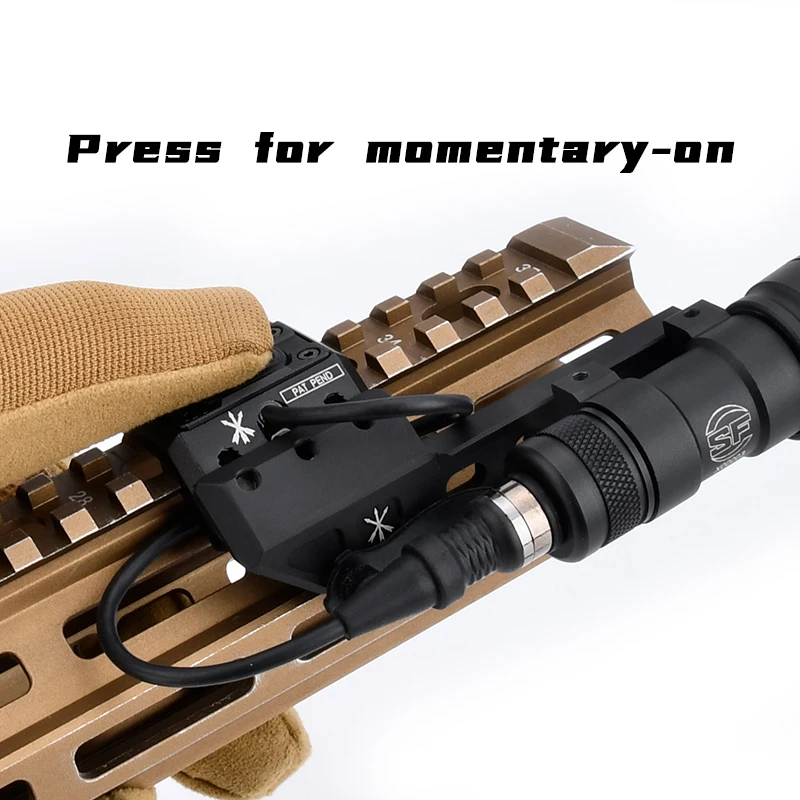 Surefire M300A M600C Flashlight With UN HotButton Remote Switch Left Right Offset Mount Base Tactical Airsoft Hunting Light