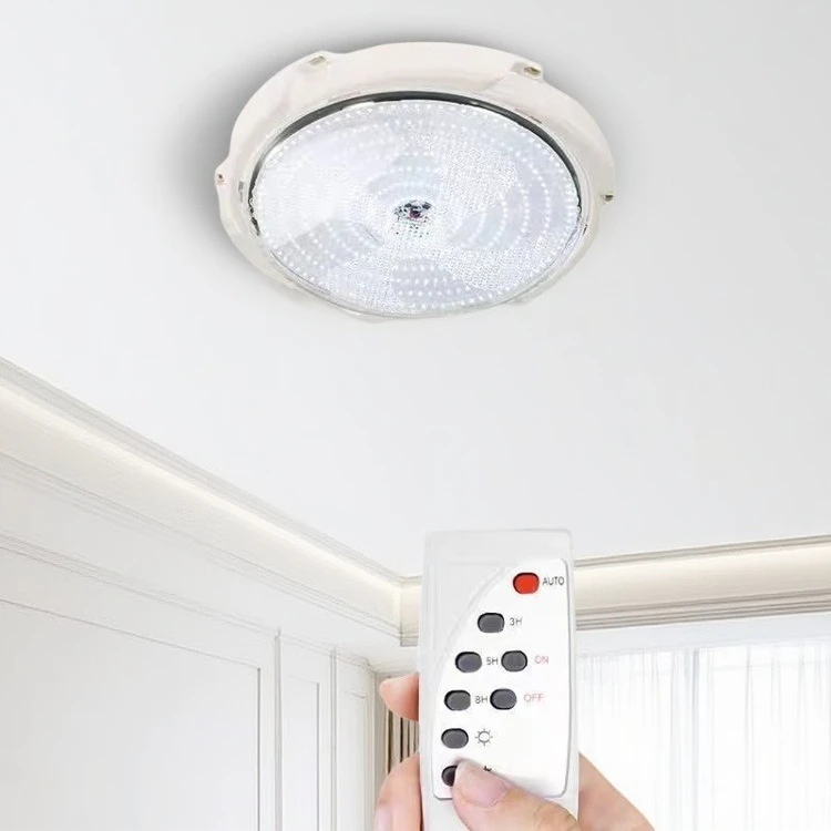 60/500W Ceiling Lamp Solar Energy Light with Remote Control Aisle Corridor Courtyard Lighting Outdoor Indoor Solar-Power Lamp