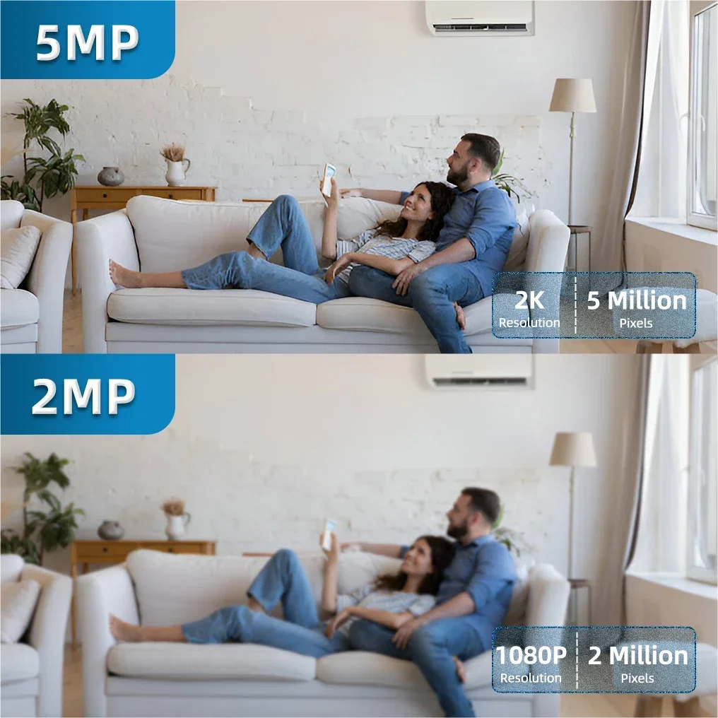 كاميرا IP WIFI جديدة 5 ميجابكسل بلمسة واحدة 2.4G&5G WIFI PTZ مراقبة الأمن HD مراقبة الطفل للرؤية الليلية الأمن الداخلي CCTV #4