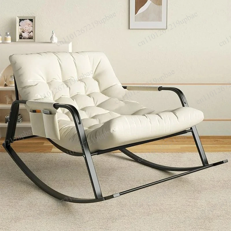 Multifunctional Rocking Lounge Chair Comfortable Leisure Sofa Chair for Living Room Outdoor Garden Reading Rest Furniture