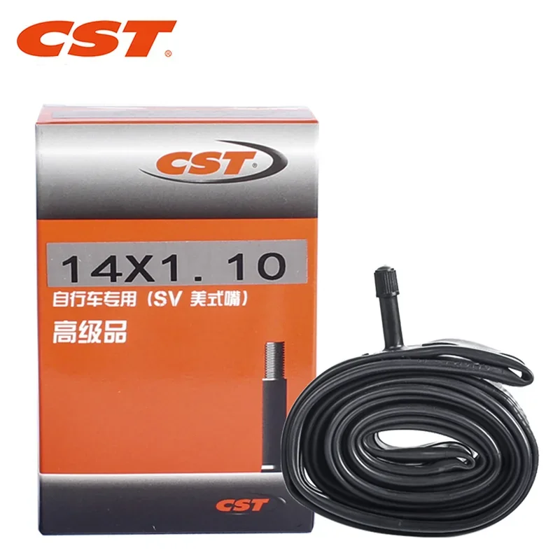 CST  Bicycle Inner Tube 14inch Butyl Rubber Bike Camera Tyres For 14x1.10 14x1.35 14x1.90/2.125 412 Folding Road Cycling TUbe