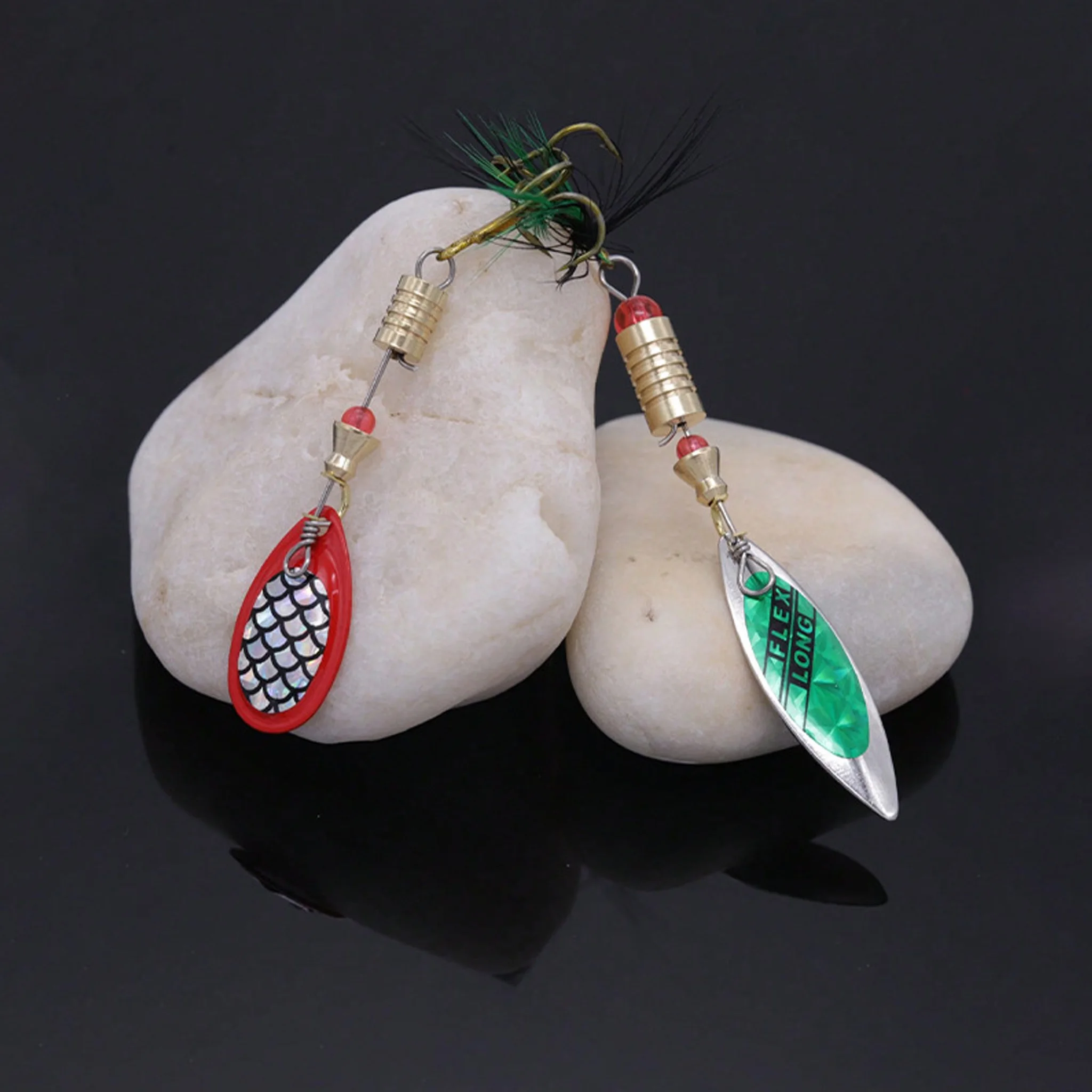 10pcs Set Metal Spoon Spinner Fishing Lure Spoonbait Crankbaits Fishing Wobblers For Pike Crochet Kit Artificial Bait