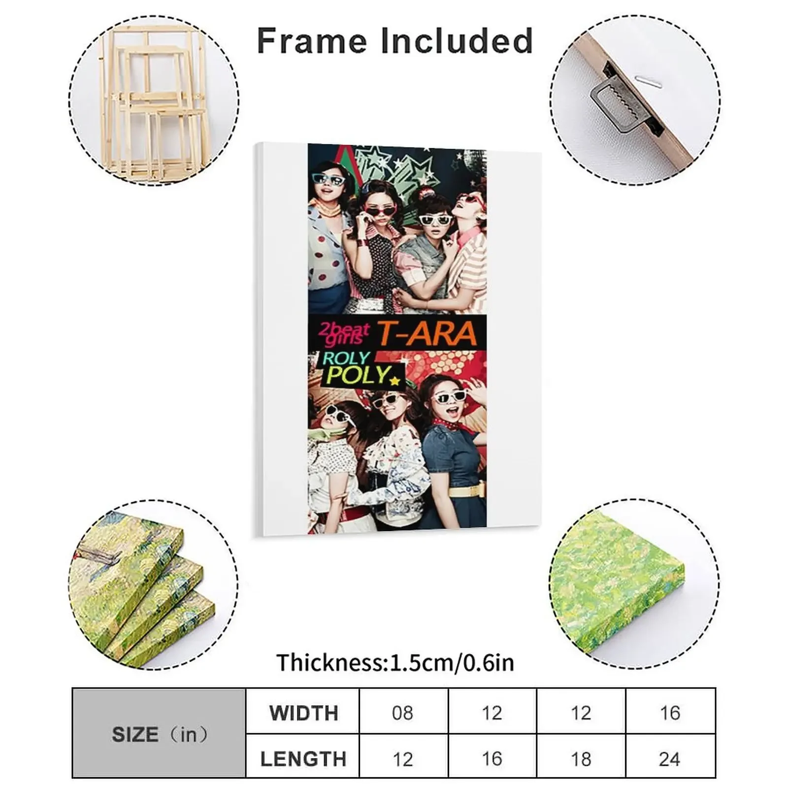 T Ara Poster Roly Poly Canvas Painting Poster Cinema Kitchen Design Classic Rusty Framed Wall Paintings