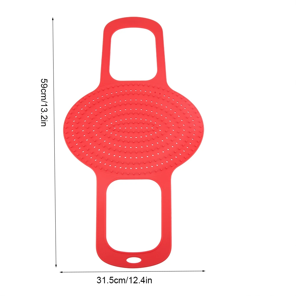 Food Grade Siliconen Hittebestendige Kalkoenheffer Non-Stick Gevogelte Kookmat (Rood)