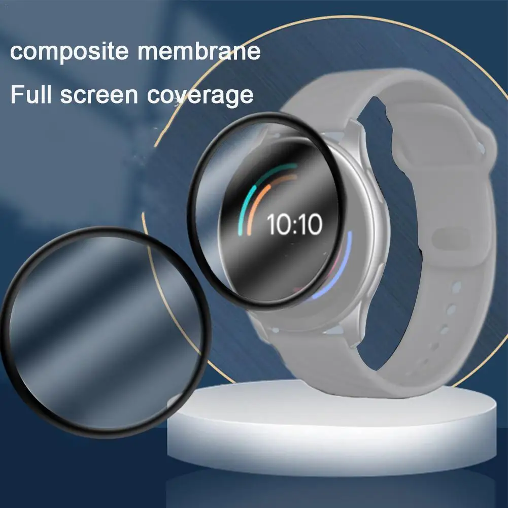 Protetor de tela HD anti-risco para relógio OnePlus, capa completa, filme de vidro temperado, acessórios para relógios inteligentes, transporte da gota