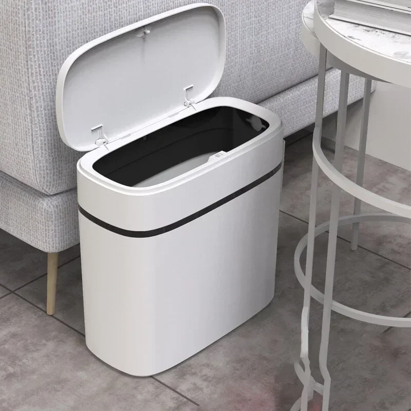 12L Bathroom Waste Bins Press-Type Trash Can Household Waterproof Dustbin Storage Box Kitchen Garbage Bins Paper Basket