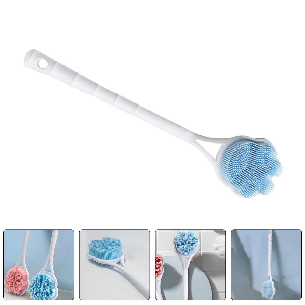 

Back Exfoliating Shower Brush Long Handle Ergonomic Bath Scrubber Body Cleaner Back Washer for Shower Gentle Exfoliation Skin