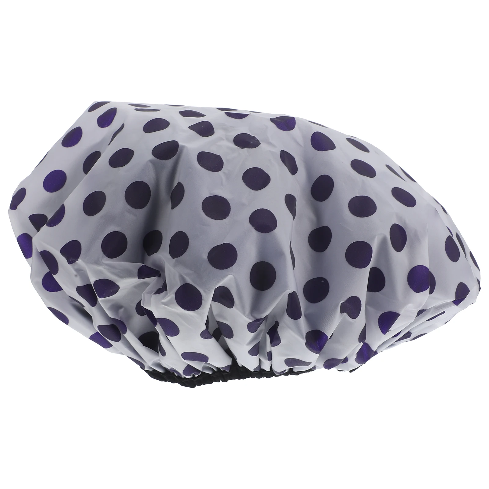 

Adorable Dot Pattern Reusable Shower Cap for Long Hair Soft Satin Eva Waterproof Bathing Essentials Shower Cap