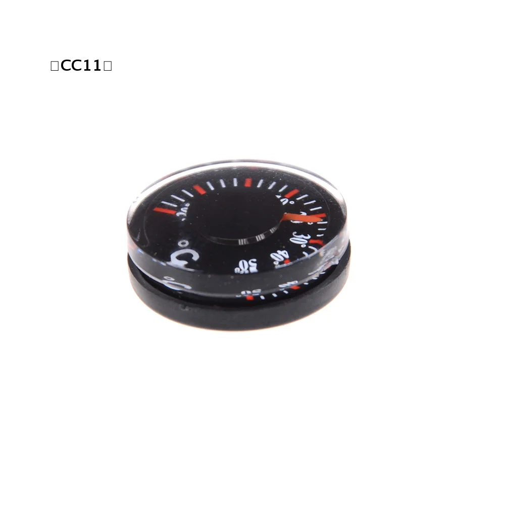 Diameter 20mm Plastic Round Mini Thermometer mini spirit Circular Thermograph〔CC11〕