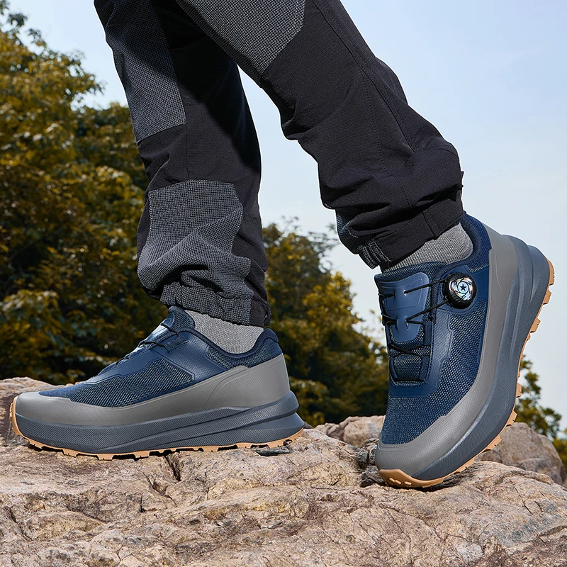 

Men's New Fast Lace Up Hiking Shoes, Outdoor Mesh Breathable Fitness Comfortable Hiking Shoes