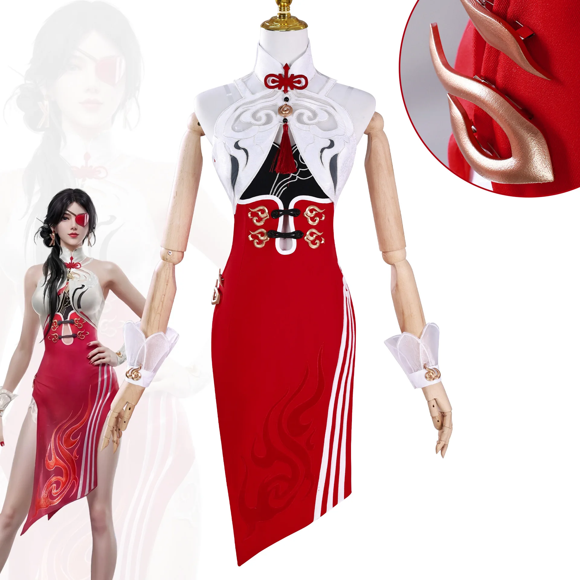 

Cui Sanniang CosplaySexy fashion animation Women Costume Full Set Halloween Carnival Outfit Game Character Suit for Cosplayer