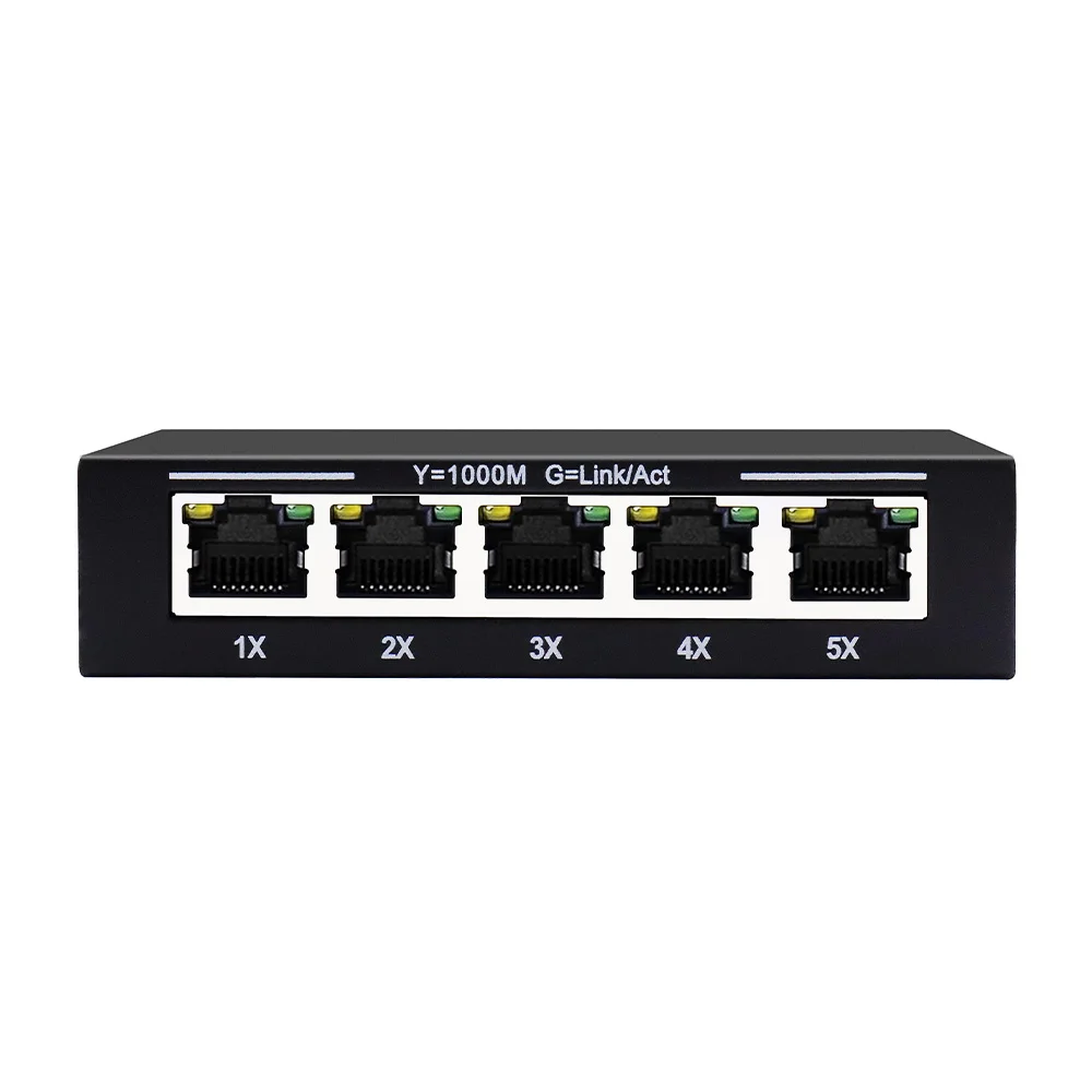 

Ethernet-коммутатор, 1000 Мбит/с, мини-сетевое расширение, 5 портов, все гигабитные для маршрутизатора, ПК, Lan Hub, полный/половинный дуплексный Plug and Play