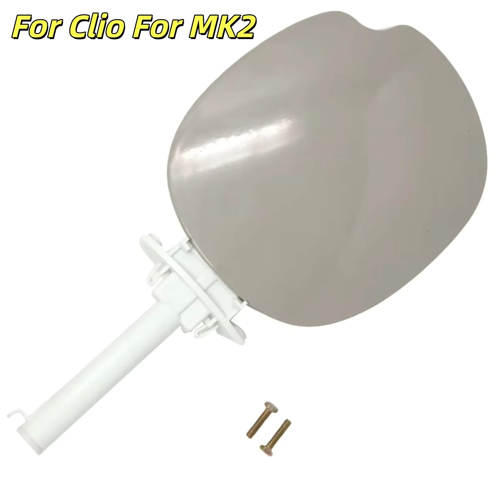 For Clio For MK2 Fuel Door Cover Filler Flap Replacement Black White Plastic Material Easy Installation Single Piece