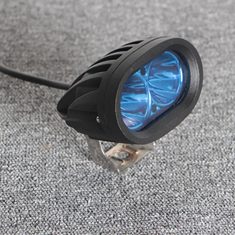 20W Oval Forklift Lamp LED Blue Spotlight 10-60v DC Safety Working Light Forklift Warning Lamp